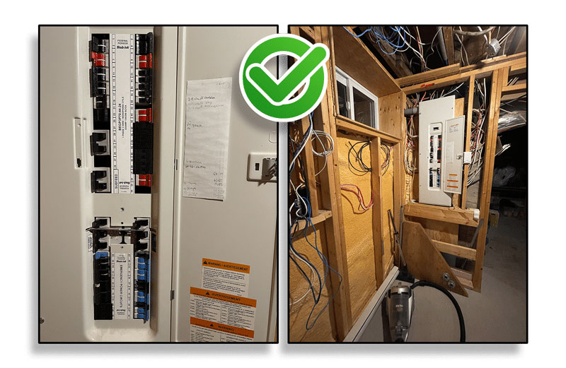 Exemple photo du panneau électrique